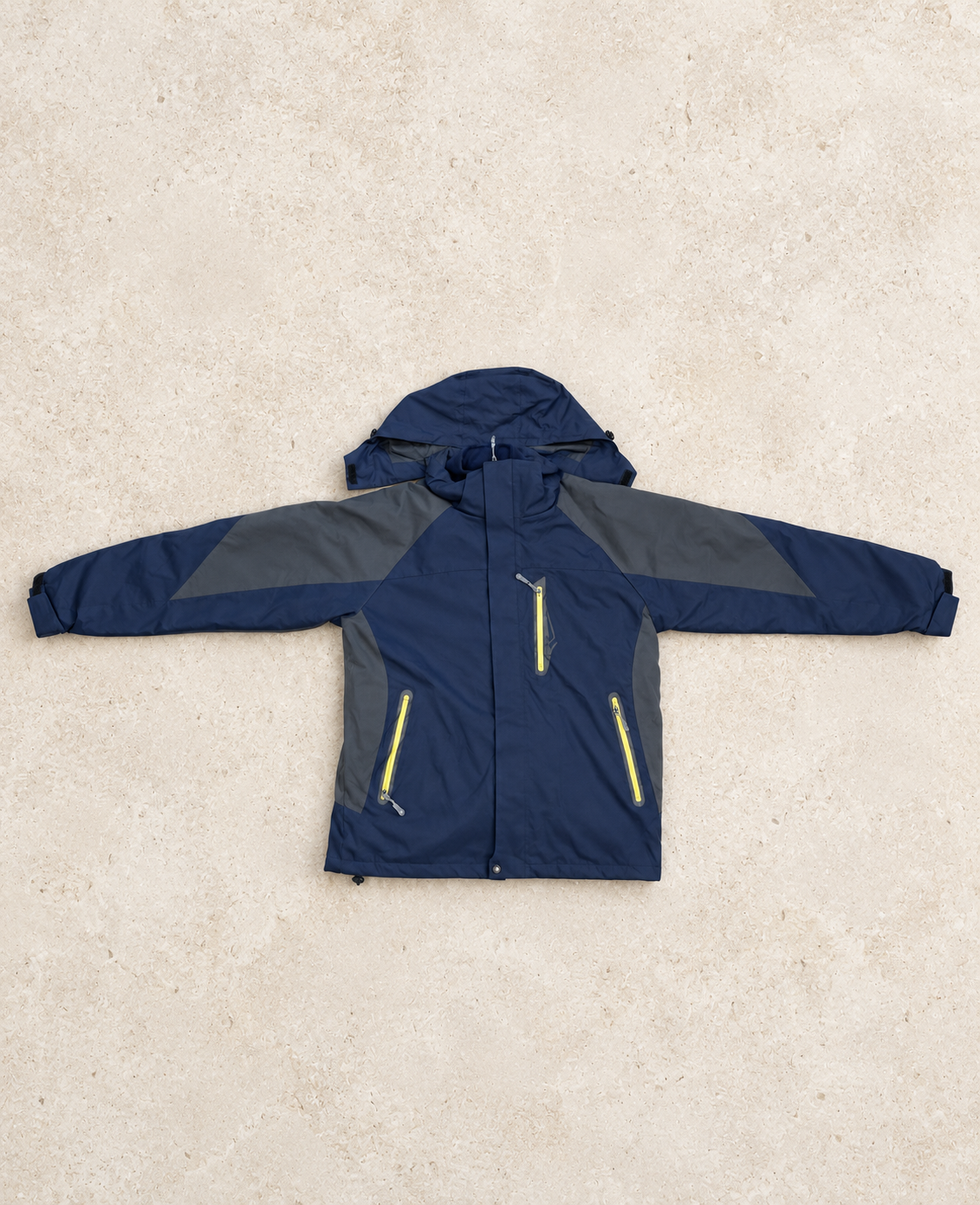 unisex 3 in 1 hooded jacket with removable fleece lining & zip pockets – 6 color