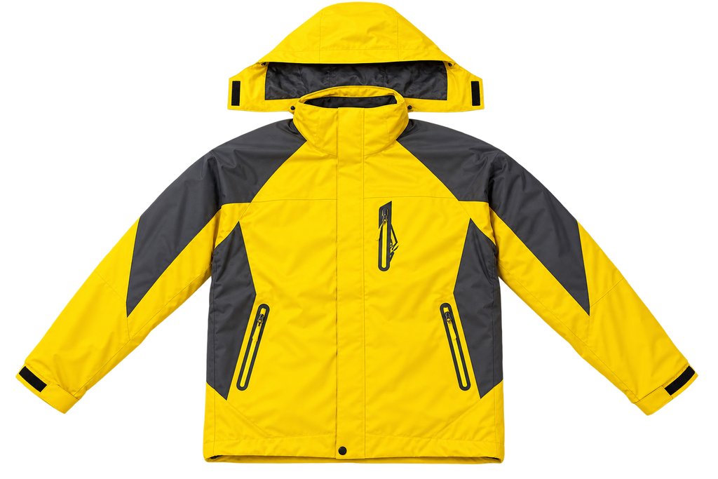 unisex 3 in 1 hooded jacket with removable fleece lining & zip pockets – 6 color