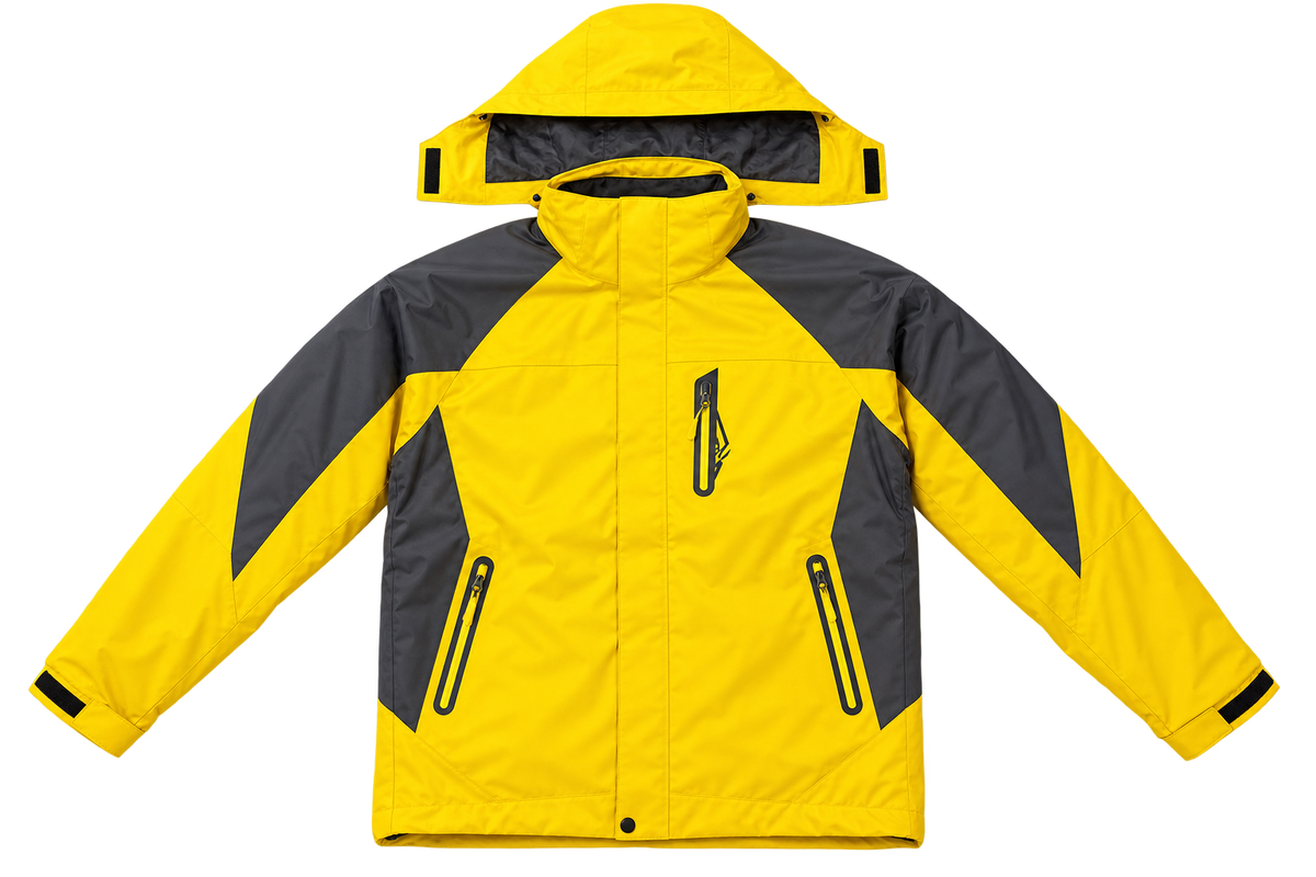 unisex 3 in 1 hooded jacket with removable fleece lining & zip pockets – 6 color